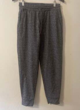 Uniqlo Men's Grey Tapered Joggers, Elastic Drawstring Waist, Size Small - Everyd